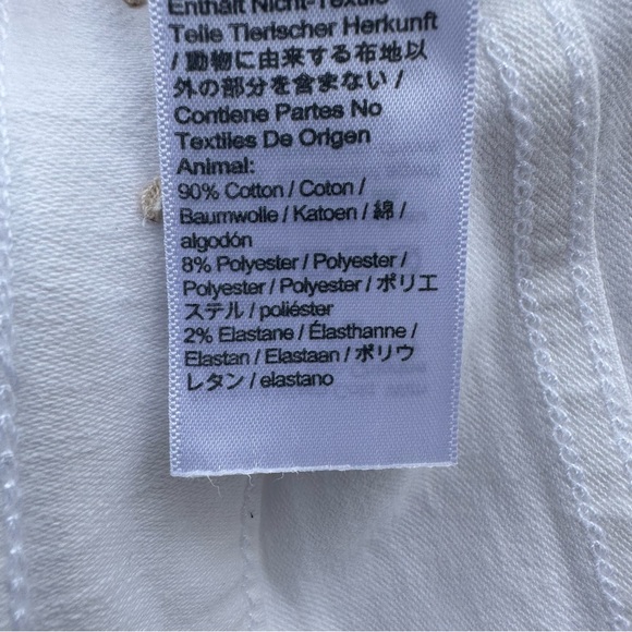 Madewell High-Rise Skinny Jeans in Pure White: Step-Hem Edition Women Stretch 27 - Picture 13 of 13